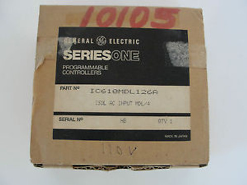 NEW GENERAL ELECTRIC IC610MDL126A INPUT MODULE