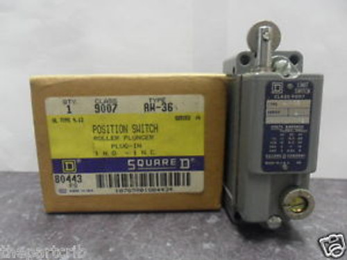 New Square D 9007AW36 9007AW-36 Precision Roller Limit Switch Series A NIB