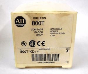ALLEN BRADLEY CONTACT BLOCK 800T-XD1Y SERIES A NEW IN BOX