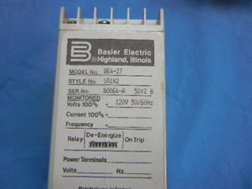 Basler Electric BE4-27-1A1N2 Relay (2 units)