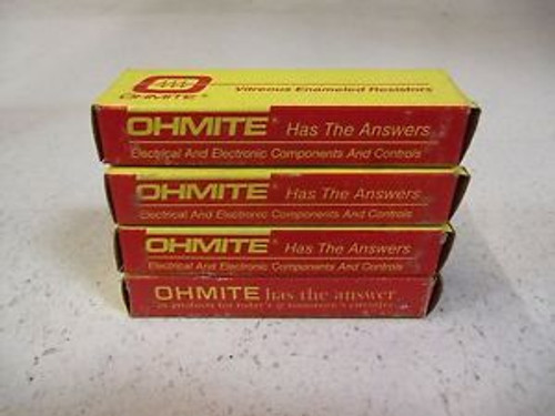 LOT OF 4 OHMITE RESISTOR D50K5K0 NEW IN BOX