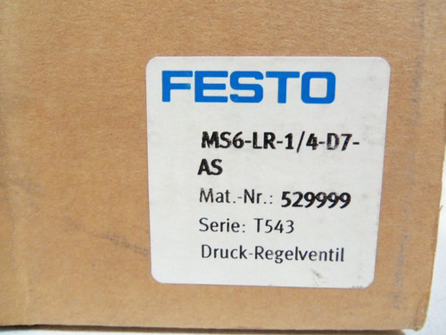 FESTO MS6-LR-1/4-D7-AS NEW IN BOX