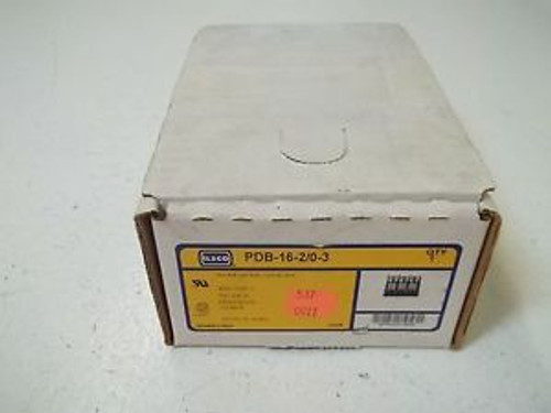 ILSCO PDB-16-2/0-3 POWER DISTRIBUTION BLOCK NEW IN A BOX
