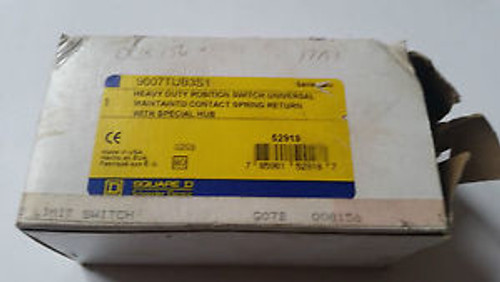 Square D 9007TUB3S1 Heavy Duty Limit Switch 20 Amp New