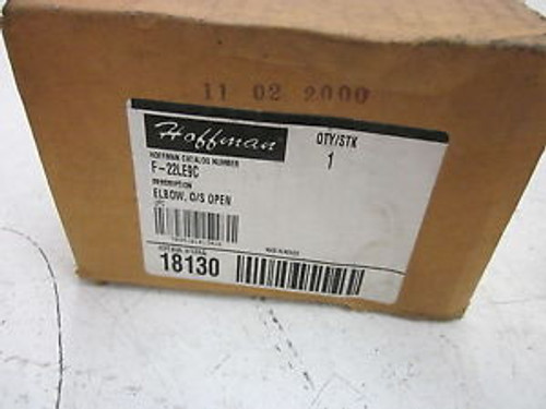 HOFFMAN F-22LE9C ELBOW O/S OPEN NEW IN A BOX