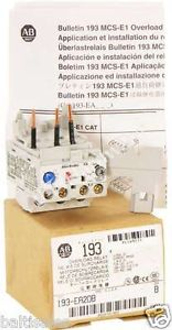 New Allen Bradley 193-EA2DB /B 193-EA Solid State Overload Relay 1-2.9A