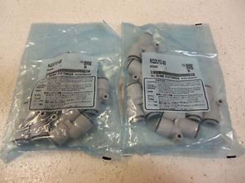 LOT OF 10 SMC FITTINGS KQ2U12-00 NEW IN FACTORY  BAG