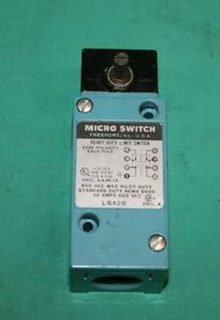 Micro Switch LSA2B Limit Switch 600VAC 10A Honeywell Micro NEW