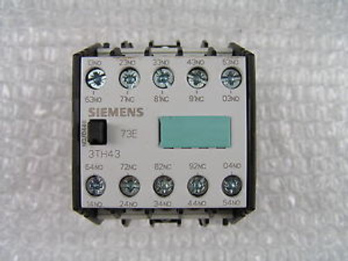 Siemens #3TH4373-0A Contactor 7 N.O. & 3 N.C. NEW