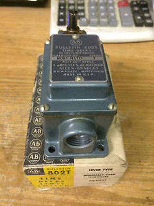 NIB ALLEN BRADLEY TIME DELAY OILTIGHT LIMIT SWITCH P/N: 802T-R1TD (TR-J)