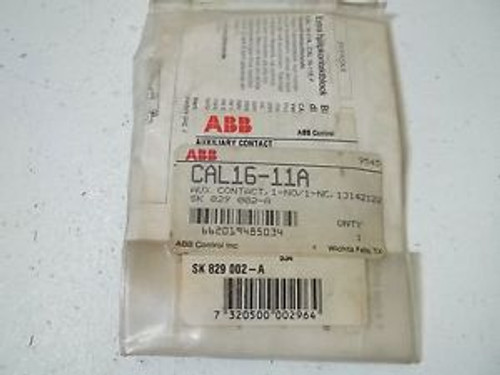 ABB CAL16-11A AUX. CONTACT NEW IN A BAG