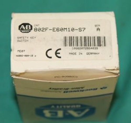 Allen Bradley 802F-E60M10-S7 Safety Key Switch interloc