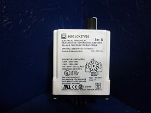 Square D Electrical Timing Relay Series D 9050 JCK27V20