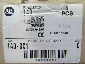 ALLEN BRADLEY 140 DC1 Adapter Plate Series C Sold Per Each
