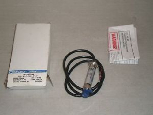 New Ashcroft ASH-K1-7-M02-42-F2 Transducer K17M0242F230# 30 psig 10-30 VDC