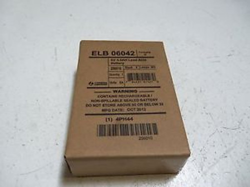 LITHONIA ELB06042 RECHARGABLE BATTERY NEW IN BOX