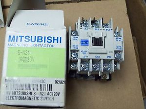 Mitsubishi S-N21 Magnetic Contactor ELECTROMAGNETIC SWITCH AC120V