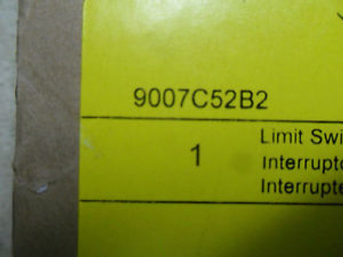 (X1-2) 1 NEW SQUARE D 9007-C52B2 LIMIT SWITCH