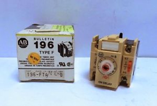 Allen Bradley  196-FTA Pneumatic Timing Unit Allen Bradley  196-FTA Pneumatic Timing Unit