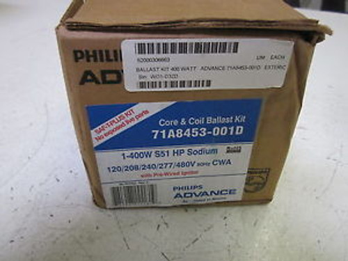 ADVANCE 71A8453-001D CORE & COIL BALLAST KIT 120/208/240/277/480VNEW IN A BOX
