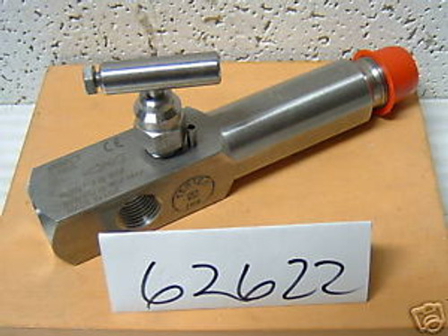 PGI GAUGE VALVE 316ss 3/4 MNPT x 1/2 FNPT NEW &lt62622