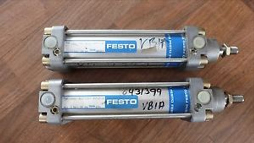 LOT OF 2 FESTO PNEUMATIC CYLINDERS DNG-40-100-PPV-A NEW OLD STOCK