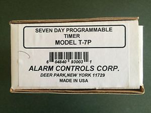 ALARM CONTROLS CORP Seven Day Programmable Timer T-7P