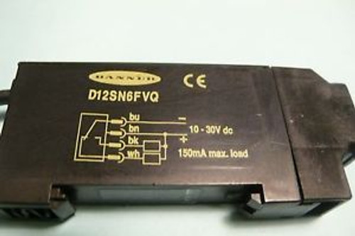 Banner D12SN6FVQ Glass Fiber Optic Sensor