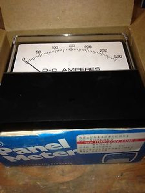 50-251424ECRX1 GE Panel Meter 0-300 DC Amperes