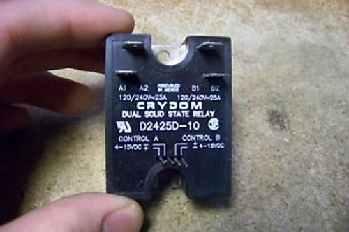 NOS Crydom D2425D-10 Dual Solid State Relay 25A 240VAC