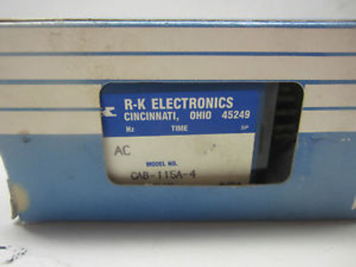 New R-K Electronics CAB-115A-4 Alternating Relay CAB115A4