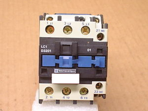 Telemecanique LC1 D3201G6 120V 60Hz 15kW-400V 20HP-460V Contactor
