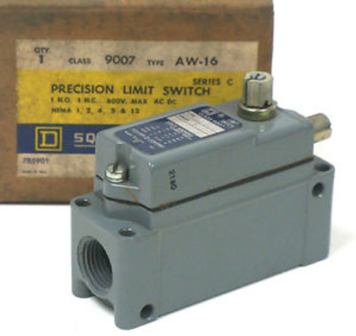 NEW SQUARE D 9007-AW-16 PRECISION LIMIT SWITCH SER. C 9007-AW16 9007AW16