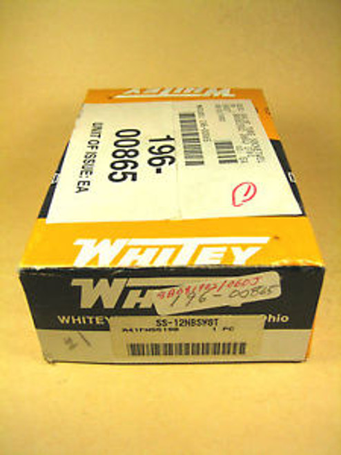 Whitey -  SS-12NBSW8T -  Union Bonnet Needle Valve