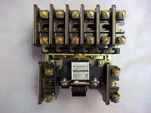 Sylvania Clark Relay Bulletin 7303 110/120V 60Hz 600VAC Max # 3J8W-76 New NOS