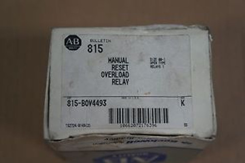 ALLEN BRADLEY OVERLOAD RELAY Model 815-BOV4493