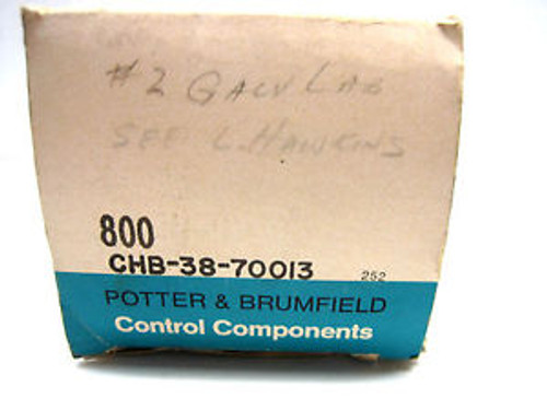 New Potter & Brumfield CHB-38-70013 Relay CHB3870013