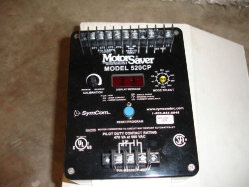 Symcom Ms520Cp-460 / Ms520Cp460 Motor Saver, 0-5Amp, 600Vac Symcom Ms520Cp-460 / Ms520Cp460 Motor Saver, 0-5Amp, 600Vac