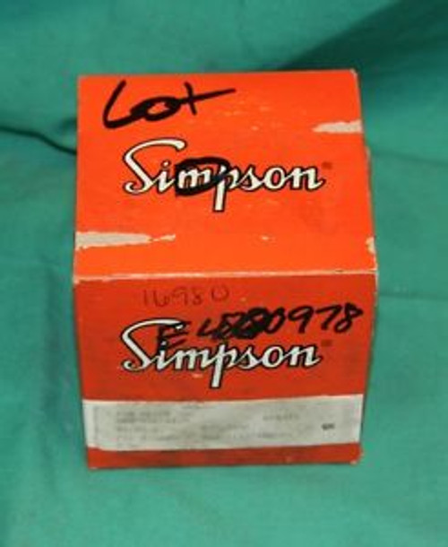 Simpson 0-400 DC Volts 400v 400dcv 2123 800-446-4035 Panel Meter