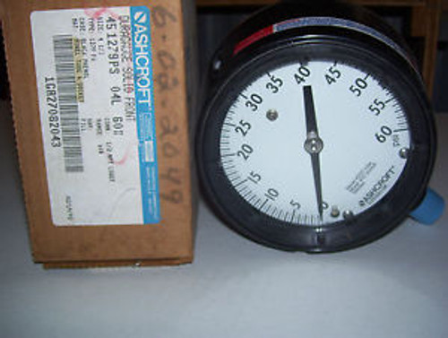 NEW 1279 ASHCROFT 60PSI 1/2NPT MONEL-- accuracy checked before shipping ITL