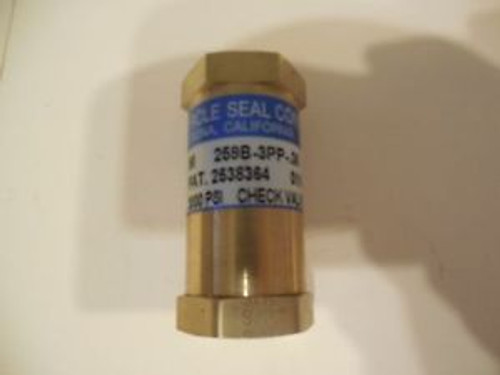 Circle Seal Corp Check Valve 3/8 NPT 259B-3PP.36 259B3PP36 New