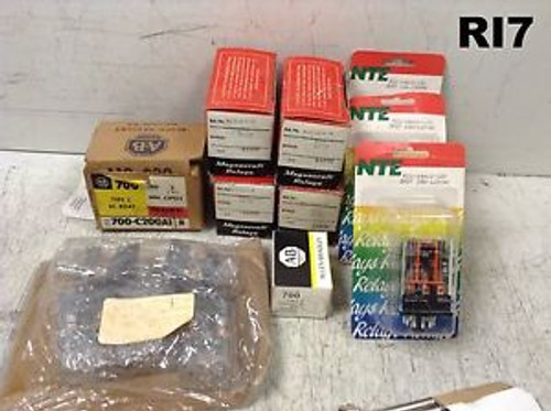 Grab Box of 14 New Relays- Various Makes & Models