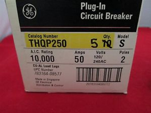 General Electric Circuit Breaker THQP250 Lot of 5