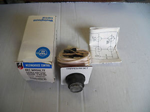 NEW WESTINGHOUSE CONTROLS ELECTRICAL RESET W/TRIP INDICATOR WRSKL72