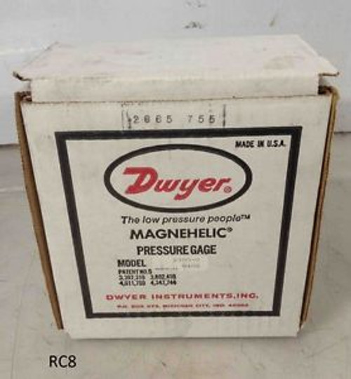New Dwyer Magnehelic .25-0-.25 Inches of Water Pressure Gage 15 PSIG 2300-0 W40G New Dwyer Magnehelic .25-0-.25 Inches of Water Pressure Gage 15 PSIG 2300-0 W40G