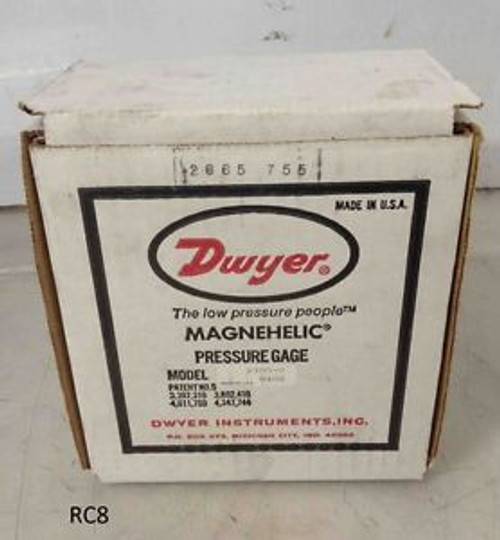 New Dwyer Magnehelic .25-0-.25 Inches of Water Pressure Gage 15 PSIG 2300-0 W40G