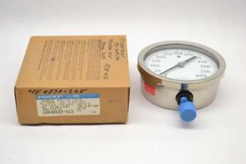 ASHCROFT 1MA48592-013 1009S 0-600PSI 4-1/2 IN 1/2 IN NPT PRESSURE GAUGE B477080