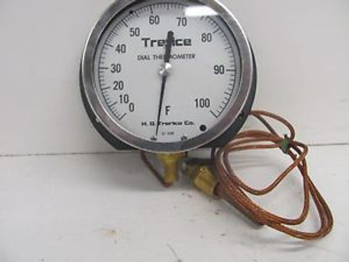 NNB TRERICE 52-3580 DIAL THERMOMETER 0-100F GAUGE