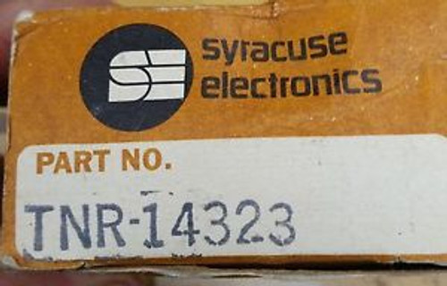 SYRACUSE ELECTRONICS MODEL NUMBER TNR-14323