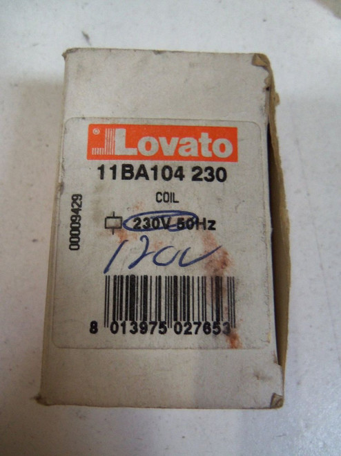 LOVATO COIL 120V 11BA104 230 NEW IN BOX